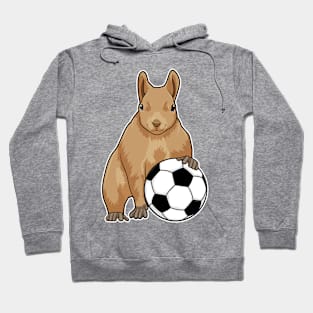 Squirrel at Soccer Sports Hoodie